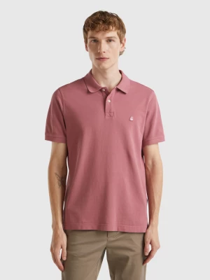 Benetton, Plum Regular Fit Polo, size S, Plum, Men United Colors of Benetton