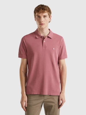 Benetton, Plum Regular Fit Polo, size XS, Plum, Men United Colors of Benetton