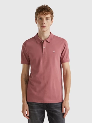 Benetton, Plum Slim Fit Polo, size M, Plum, Men United Colors of Benetton