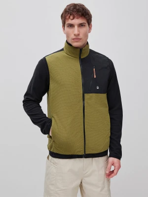 Benetton, Polartec® Technical Fleece Vest, Size: XS, Olive Green, Men United Colors of Benetton