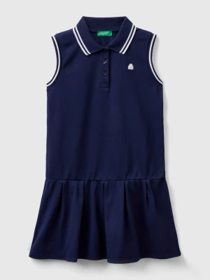Benetton, Polo-style Dress, size 3XL, Dark Blue, Kids United Colors of Benetton
