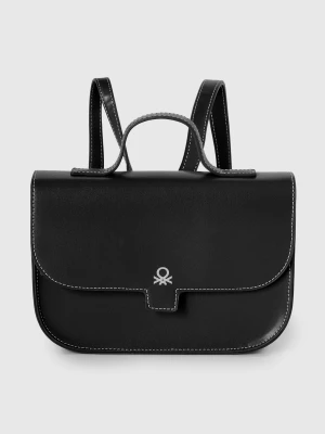 Benetton, Pouch In Imitation Leather, Size: OS, Black, Kids United Colors of Benetton