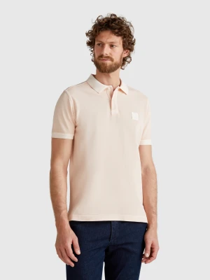 Benetton, Powder Pink Regular Fit Polo, size XS, Soft Pink, Men United Colors of Benetton