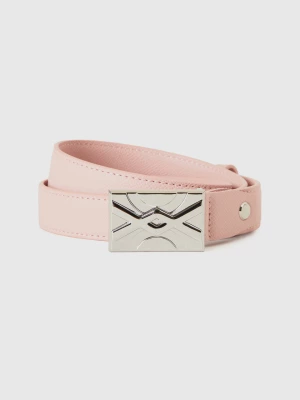 Benetton, Powder Pink Thin Belt, size XS, Soft Pink, Women United Colors of Benetton