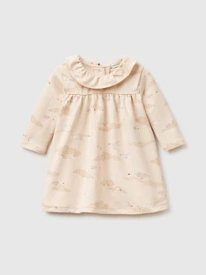 Benetton, Printed Sweatshirt Dress, Size: 62, Soft Pink, Kids United Colors of Benetton