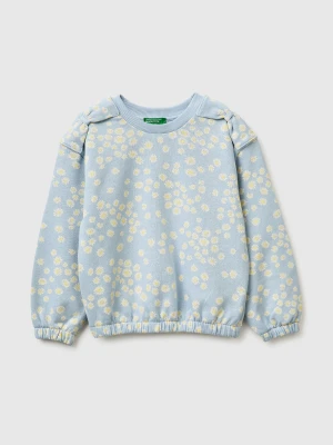 Benetton, Printed Sweatshirt With Bows, Size: 116, Light Blue, Kids United Colors of Benetton