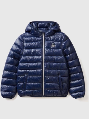 Benetton, Puffer Jacket With Hood, size 2XL, Dark Blue, Kids United Colors of Benetton