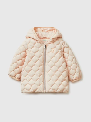 Benetton, Puffer Jacket With Hood, Size: 82, Pink, Kids United Colors of Benetton