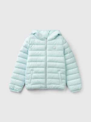 Benetton, Puffer Jacket With Hood, size S, Aqua, Kids United Colors of Benetton