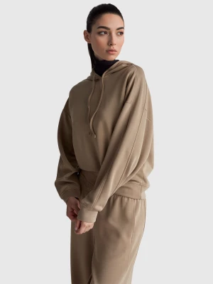 Benetton, Pullover Hoodie, Size: S, Creamy White, Women United Colors of Benetton