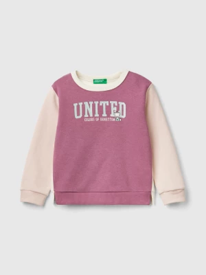 Zdjęcie produktu Benetton, Pullover Sweatshirt With Glittery Print, size 98, Multi-color, Kids United Colors of Benetton