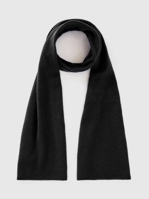 Benetton, Pure Cashmere Scarf, size OS, Black, Women United Colors of Benetton