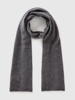 Benetton, Pure Cashmere Scarf, size OS, Dark Gray, Women United Colors of Benetton