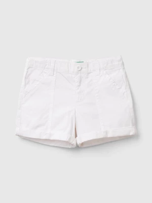 Benetton, Pure Cotton Bermudas, size 116, White, Kids United Colors of Benetton