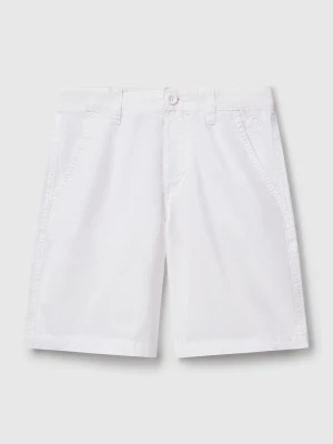 Benetton, Pure Cotton Bermudas, size XL, White, Kids United Colors of Benetton