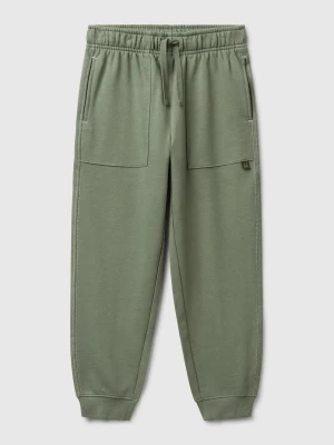 Benetton, Pure Cotton Joggers, Size: XL, Military Green, Kids United Colors of Benetton