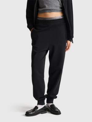 Benetton, Pure Cotton Joggers, Size: XXS, Black, Women United Colors of Benetton