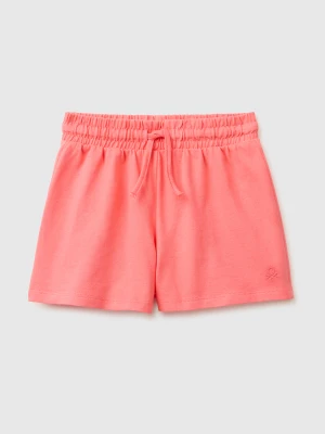 Benetton, Pure Cotton Shorts, Size: 98, Orange Coral, Kids United Colors of Benetton