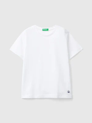 Benetton, Pure Cotton T-shirt, size 116, White, Kids United Colors of Benetton