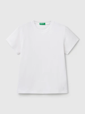 Benetton, Pure Cotton T-shirt, Size: XL, White, Kids United Colors of Benetton