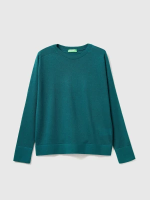 Benetton, Pure Merino Wool Sweater, Size: XXS, Dark Green, Women United Colors of Benetton