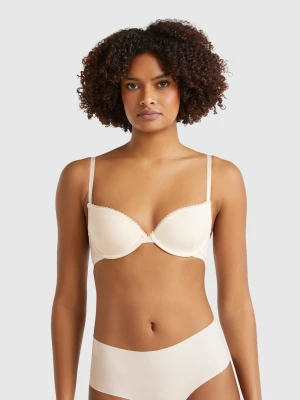 Benetton, Push Up Bra In Stretch Modal®, size , Creamy White, Women United Colors of Benetton