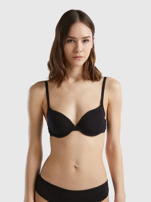 Benetton, Push Up Bra In Stretch Modal®, size , Black, Women United Colors of Benetton