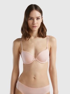 Benetton, Push Up Bra In Stretch Modal®, size , Soft Pink, Women United Colors of Benetton