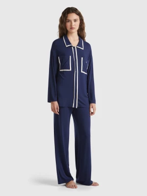 Benetton, Pyjamas In Modal®, size M, Dark Blue, Women United Colors of Benetton