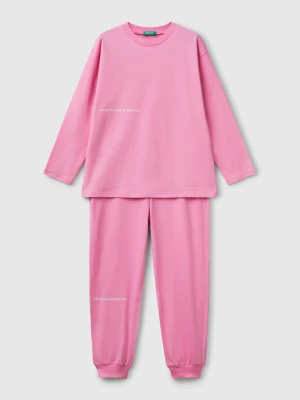 Benetton, Pyjamas In Pure Cotton, size XXS, Pink, Kids United Colors of Benetton