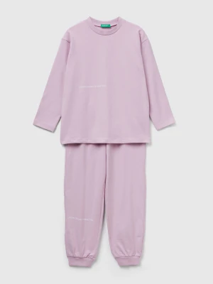 Benetton, Pyjamas In Warm Cotton, Size: XXS, Pink, Kids United Colors of Benetton