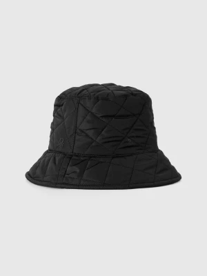 Benetton, Quilted Fisherman Style Hat, size L, Black, Women United Colors of Benetton