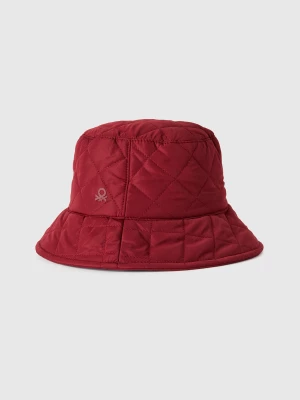 Benetton, Quilted Fisherman Style Hat, size L, Red, Women United Colors of Benetton