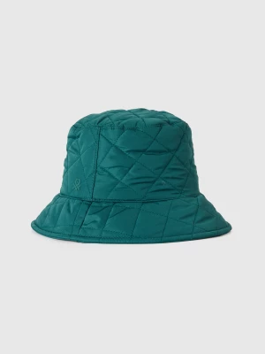 Benetton, Quilted Fisherman Style Hat, size M, Dark Green, Women United Colors of Benetton