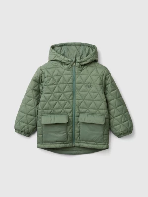 Benetton, Quilted Jacket With Hood, size 110, Light Green, Kids United Colors of Benetton