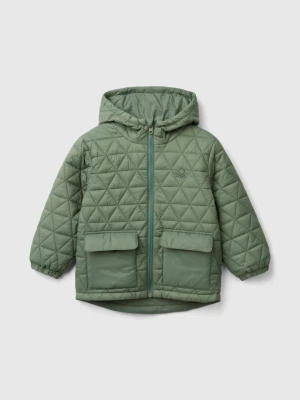 Benetton, Quilted Jacket With Hood, size 116, Light Green, Kids United Colors of Benetton