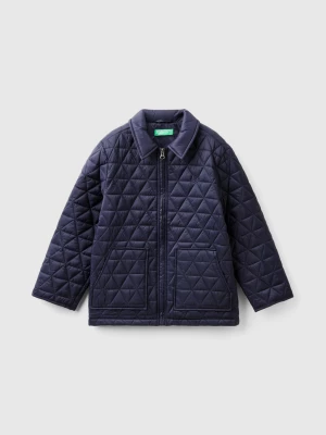 Benetton, Quilted "rain Defender" Jacket, size M, Dark Blue, Kids United Colors of Benetton