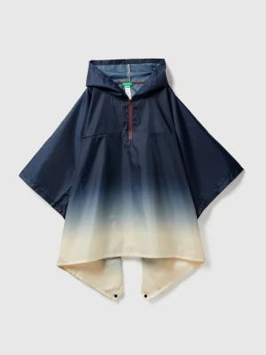 Benetton, Rain Cape With Hood, Size: OS, Dark Blue, Kids United Colors of Benetton