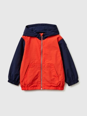 Benetton, Rain Defender Nylon Jacket, Size: 116, Red, Kids United Colors of Benetton