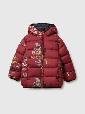 Benetton, "rain Defender" Patterned Jacket, Size: 116, Coral, Kids United Colors of Benetton