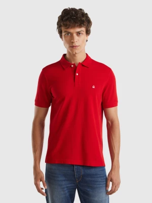 Benetton, Red Regular Fit Polo, size L, Red, Men United Colors of Benetton