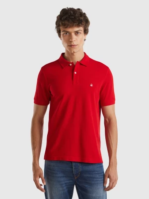 Benetton, Red Regular Fit Polo, size L, Red, Men United Colors of Benetton