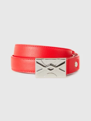 Benetton, Red Thin Belt, size XL, Red, Women United Colors of Benetton