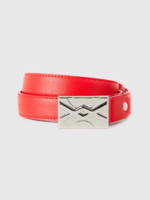 Benetton, Red Thin Belt, size XL, Red, Women United Colors of Benetton