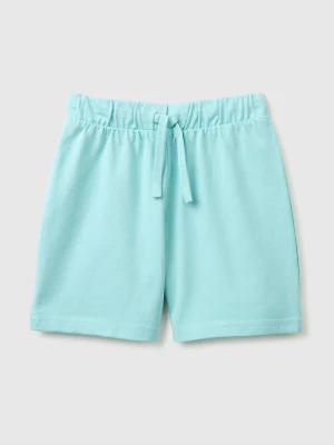 Benetton, Regular Fit Bermuda Shorts, Size: 98, Aqua, Kids United Colors of Benetton