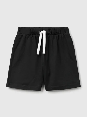 Benetton, Regular Fit Bermuda Shorts, Size: 116, Black, Kids United Colors of Benetton