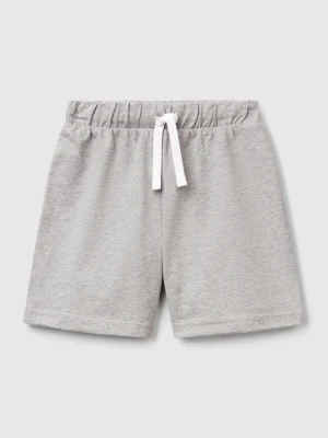 Benetton, Regular Fit Bermuda Shorts, Size: 116, Light Gray, Kids United Colors of Benetton