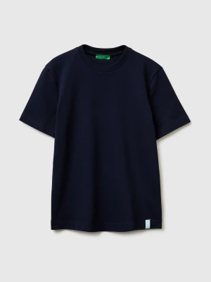 Benetton, Regular Fit Crew Neck T-shirt, Size: XXS, Dark Blue, Women United Colors of Benetton
