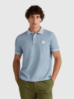 Benetton, Regular Fit Light Blue Polo, size XL, Light Blue, Men United Colors of Benetton