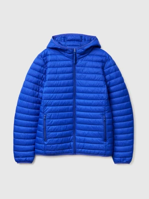 Benetton, Regular Fit Padded Down Jacket, Size: XL, Bright Blue, Men United Colors of Benetton